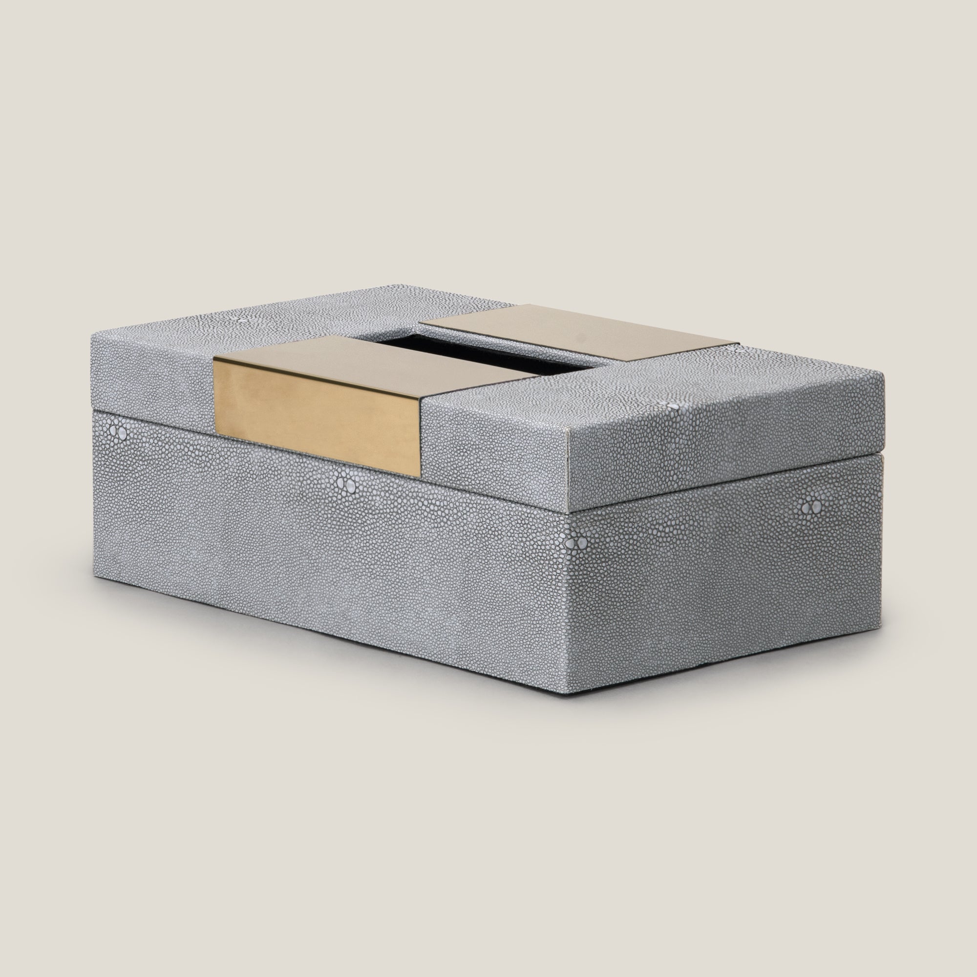 Glam Gecko Grey Tissue Box