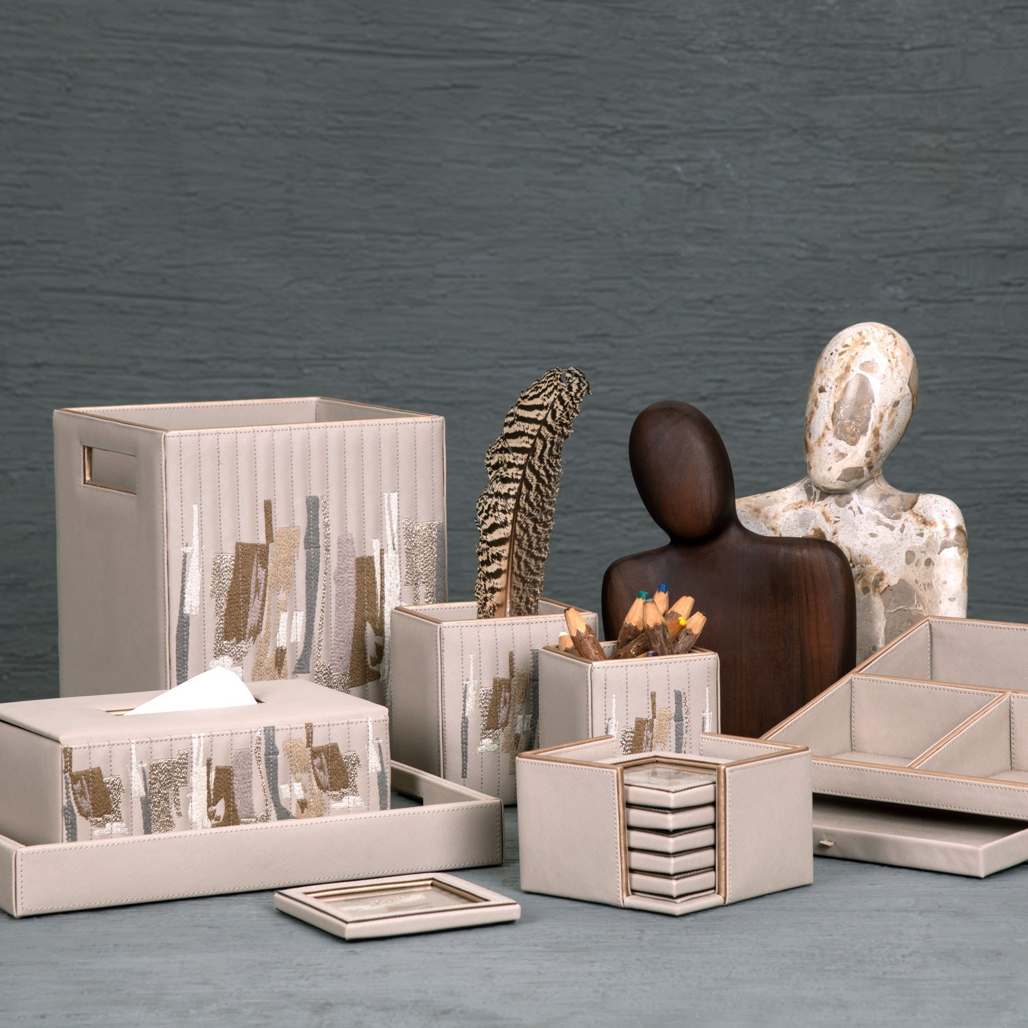 Zensar Beige Tissue Box