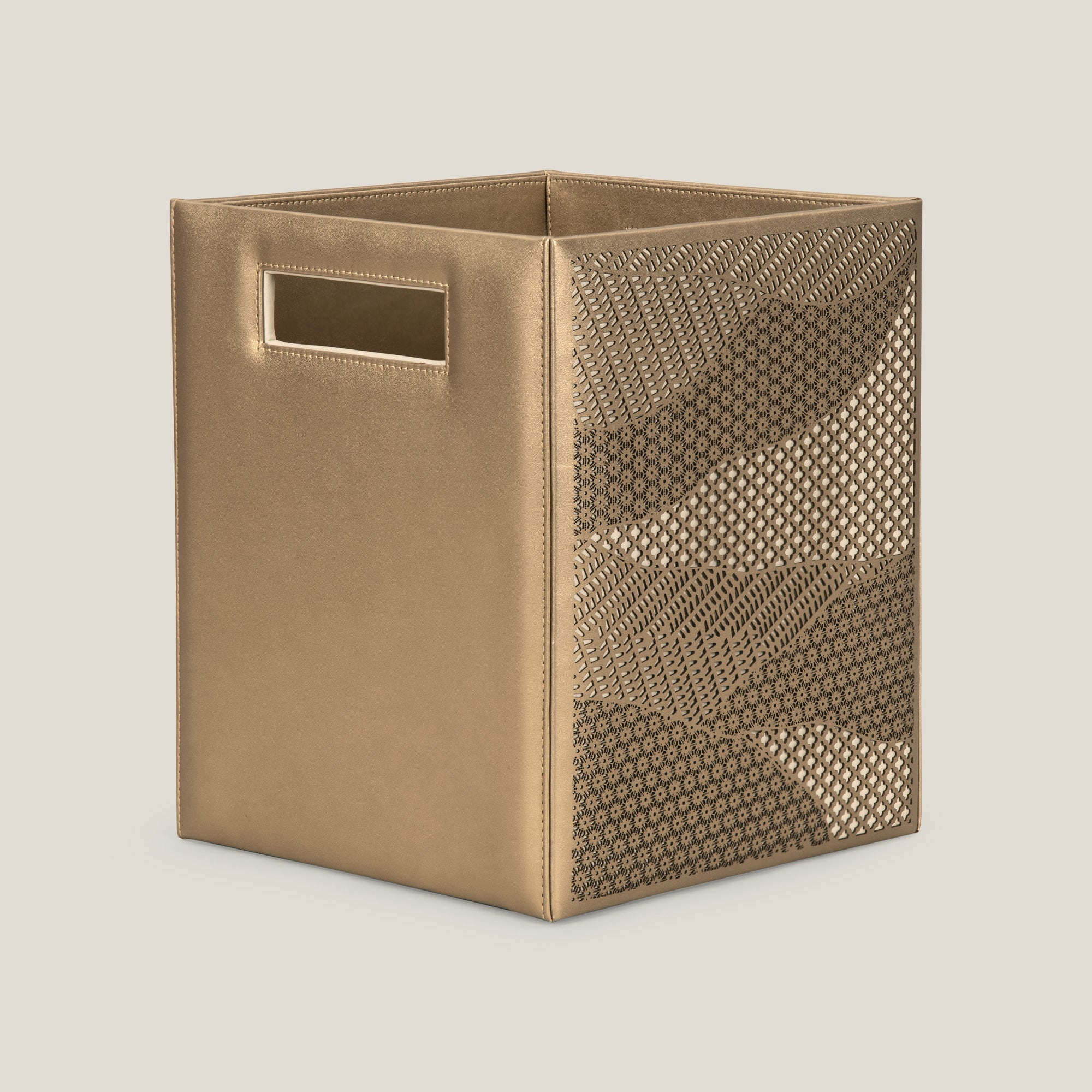 Pixel Dull Gold Dustbin