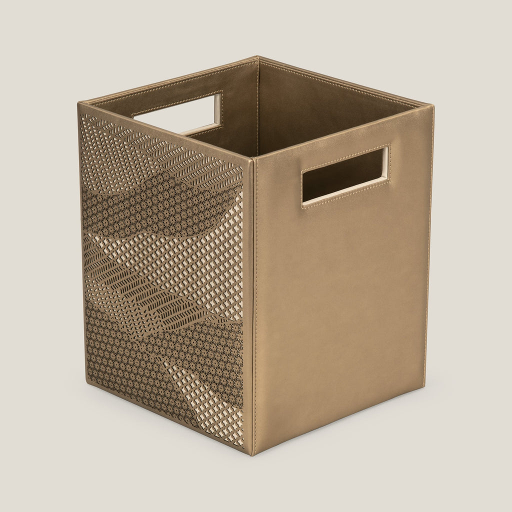 Pixel Dull Gold Dustbin