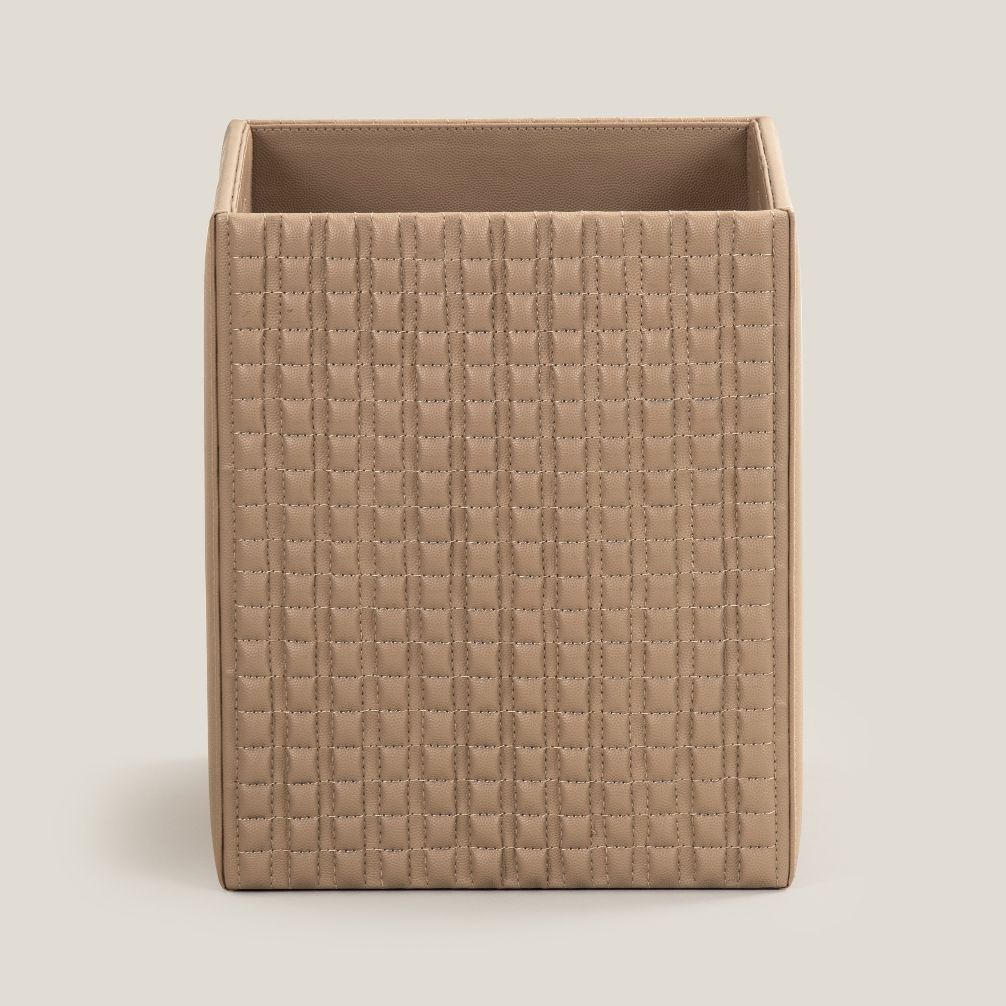 Nadora Brown Faux Leather Dustbin