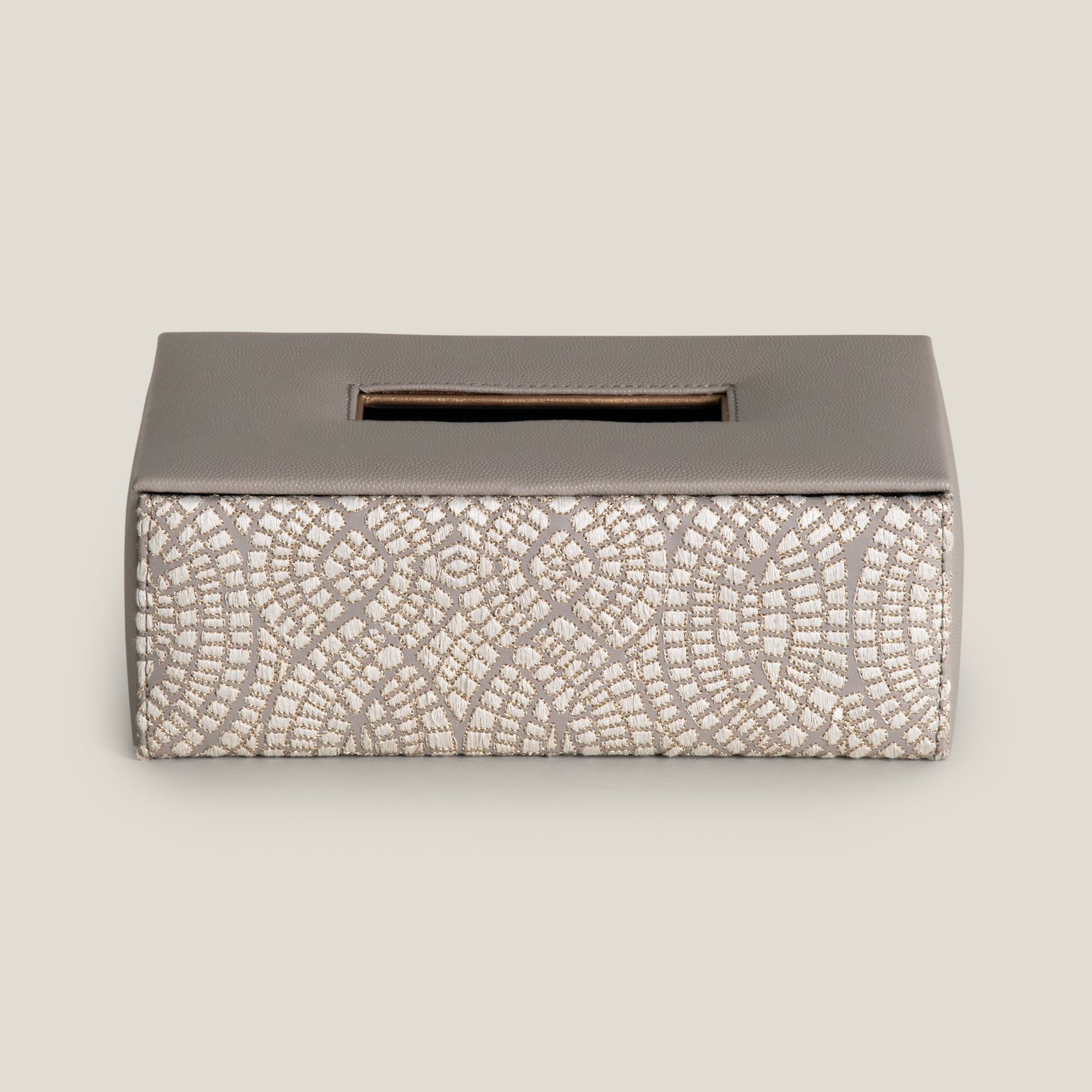 Orbit Grey Emb. Tissue Box