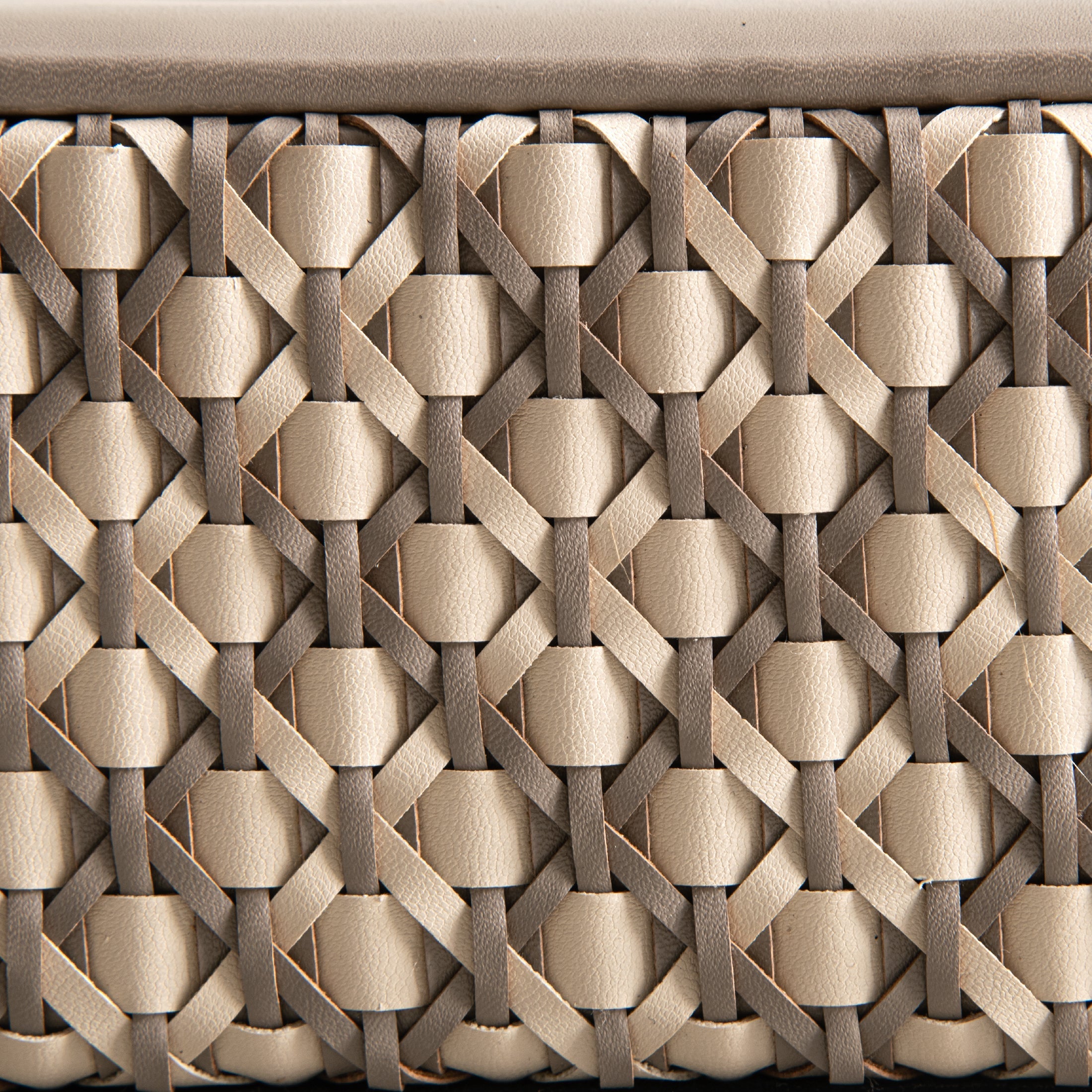 Lattice Beige & Grey Tissue Box