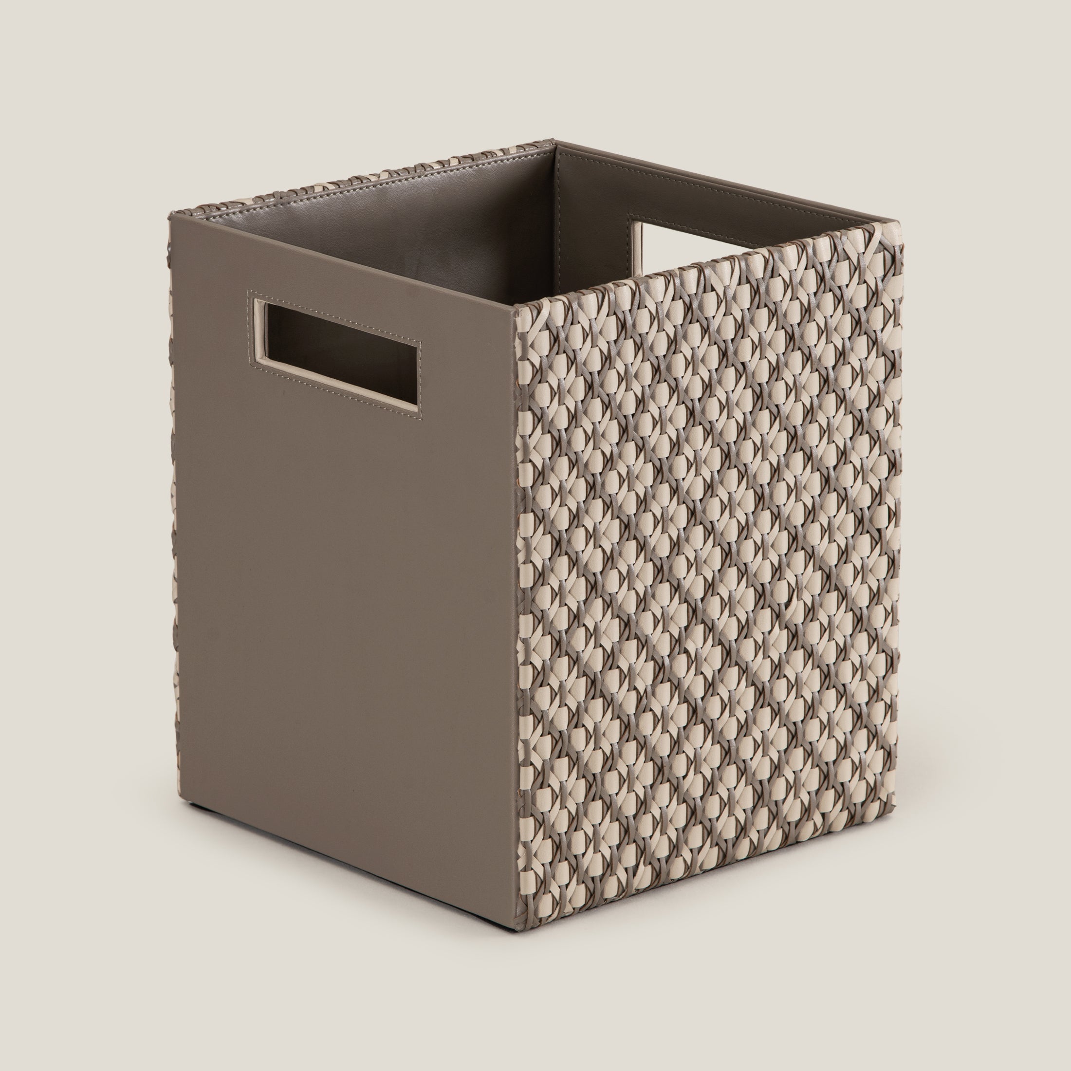Lattice Beige & Grey Dustbin