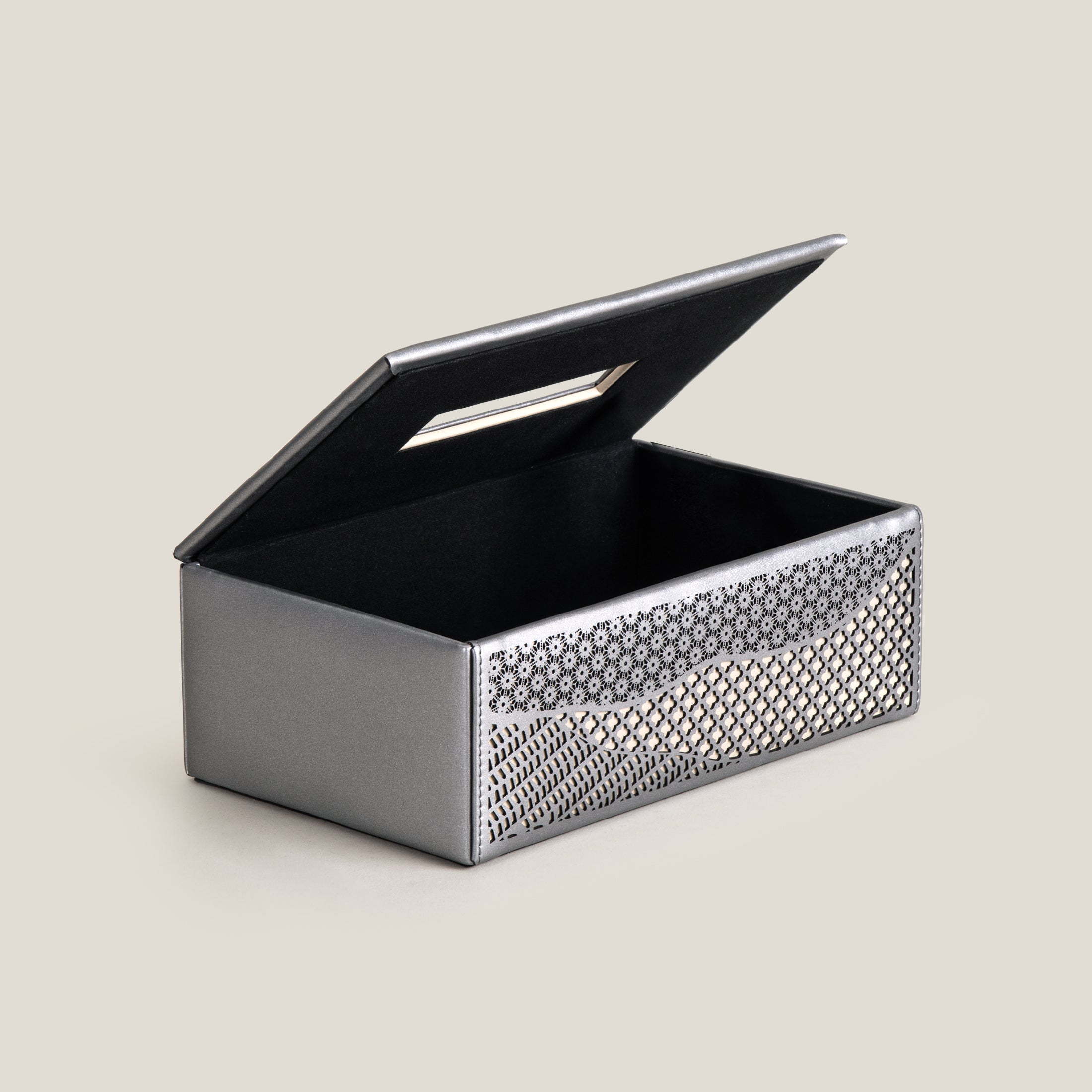 Lumina Beige & Grey Tissue Box