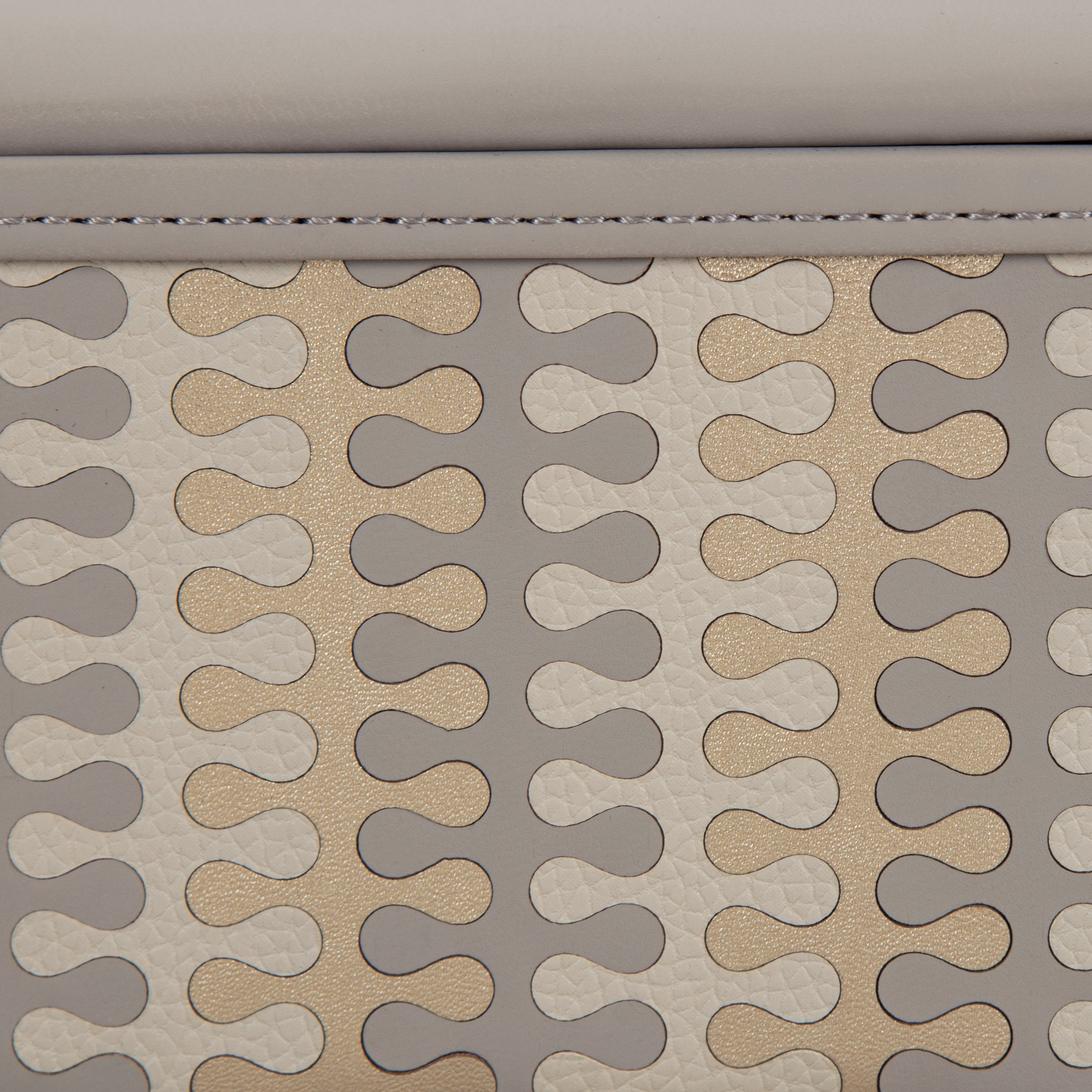 Eclair Grey & Gold Tissue Box